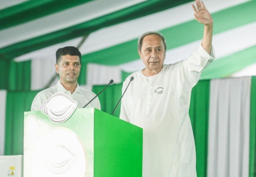 Naveen leads BJD campaign in Nayagarh, appeals for strong electoral support