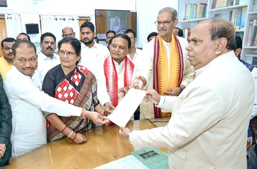 Talsara MLA files nomination for Odisha Deputy Speaker