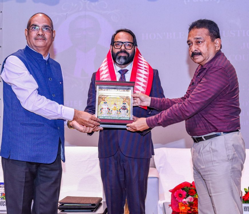 Justice Mishra inspires new law students at SOA orientation program