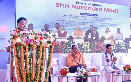 PM Modi lays foundation for Central Research Institute of Yoga and Naturopathy in Odisha