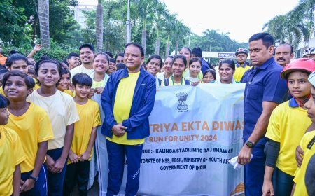 CM Mohan Charan Majhi flags off 'Run for Unity' in Bhubaneswar