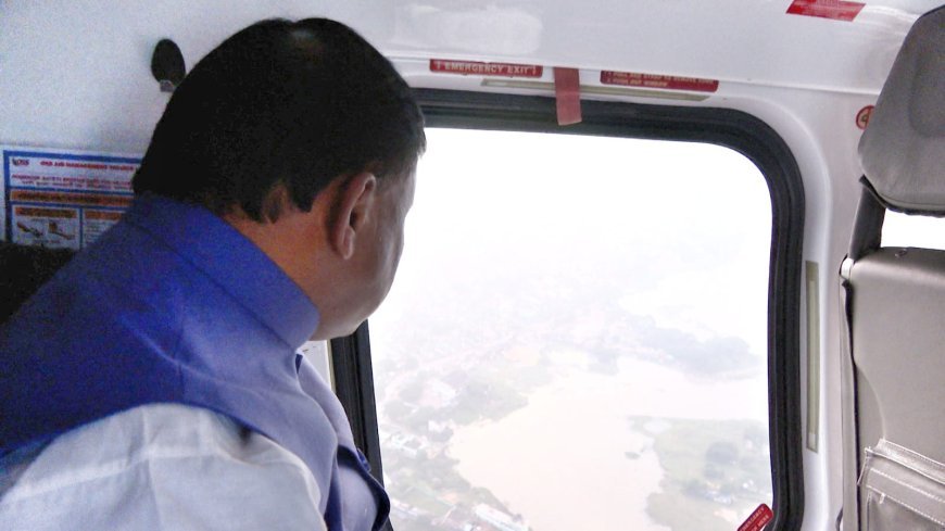 Odisha CM conducts aerial survey of Cyclone Dana-affected districts