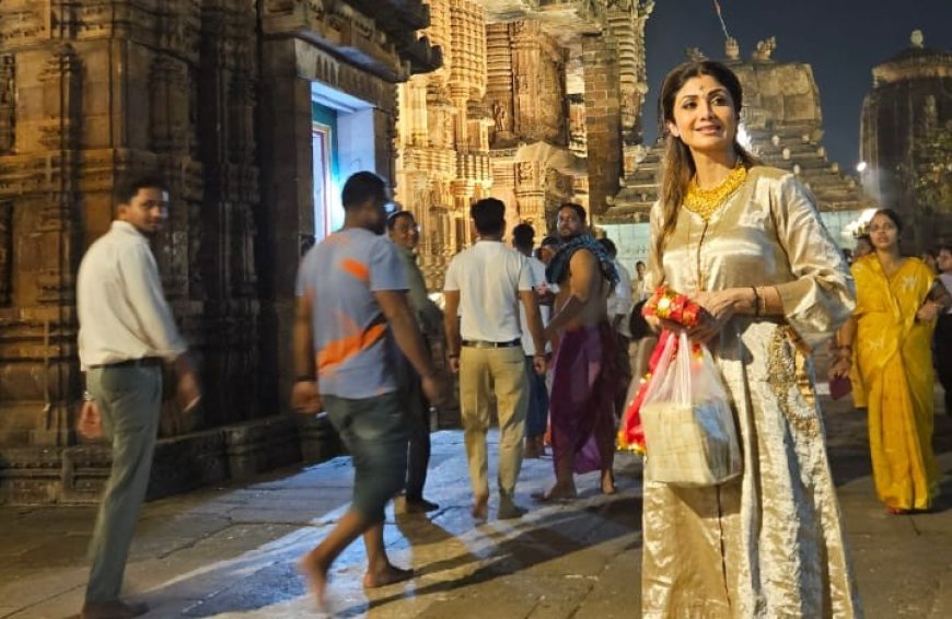 Bollywood actress Shilpa Shetty sparks outrage after viral photos inside Lingaraj Temple in Odisha