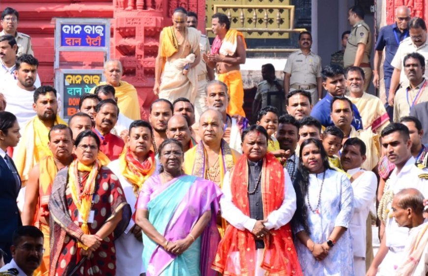 President Murmu prays for nation's well-being at Puri's Shree Jagannath Temple