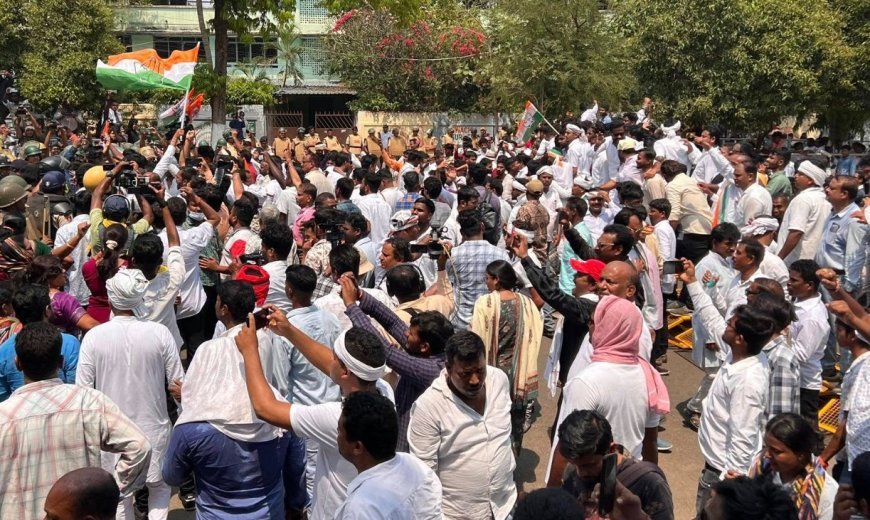 Clashes erupt as Congress workers march to Odisha Assembly; several injured