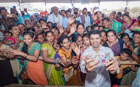 V.K. Pandian reviews key projects, emphasizes student development in Gajapati