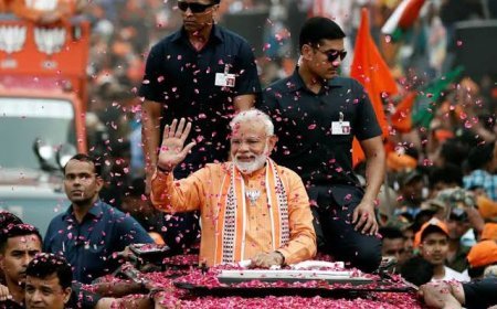 ପୁରୀ ରେ ମୋଦି ଙ୍କ ରୋଡ଼ ସୋ