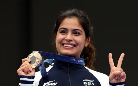 Manu Bhaker finishes fourth in women's 25m pistol final at Paris Olympics