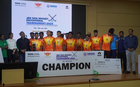 Odisha celebrates JRD Tata’s legacy with successful hockey tournament at Kalinga Stadium