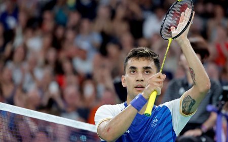 Lakshya Sen's stunning win secures spot in Paris Olympics pre-quarterfinals