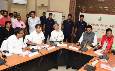 Minister Sampad Chandra Swain reviews industrial development in Khurda