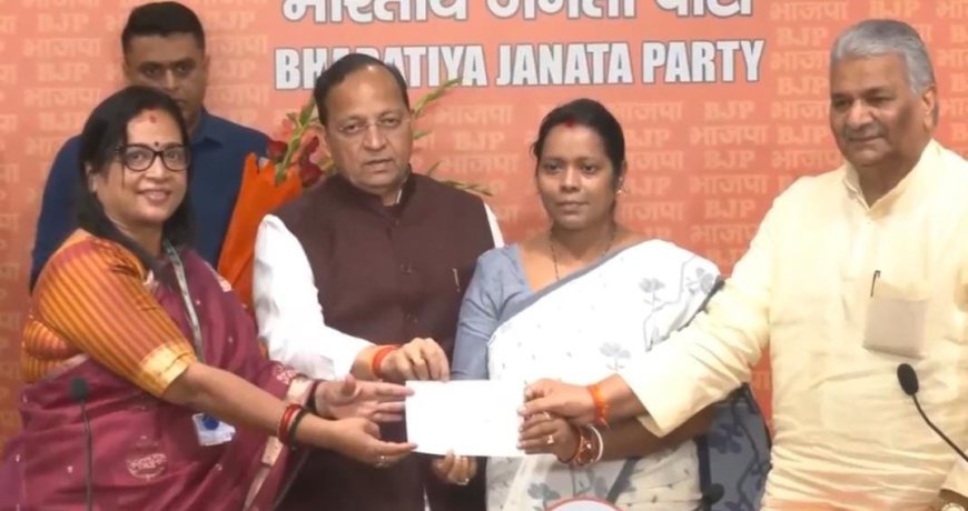 Mamata Mohanta joins BJP a day after resigning from Rajya Sabha and BJD