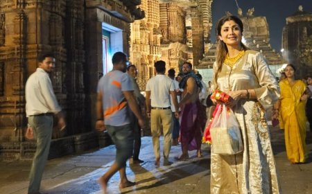 Bollywood actress Shilpa Shetty sparks outrage after viral photos inside Lingaraj Temple in Odisha