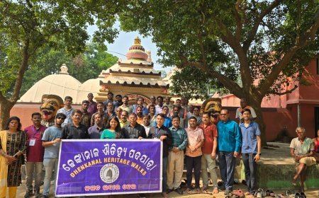 Dhenkanal Heritage Walks explores historic Dhunighar Monastery in Ranjagola