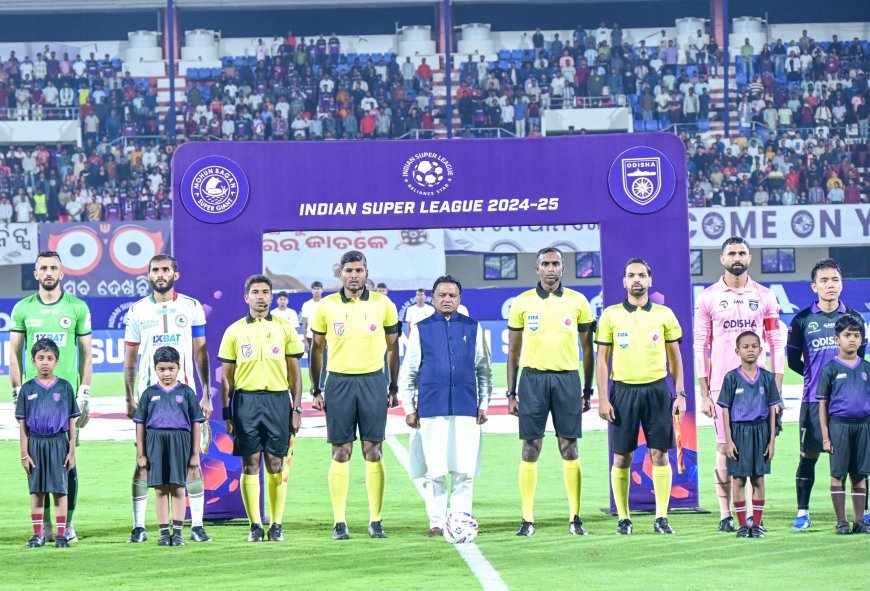 People’s CM Majhi adds energy to ISL match at Kalinga Stadium