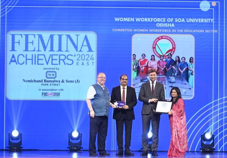 SOA women workforce honored with 'Femina Achievers East' award 2024
