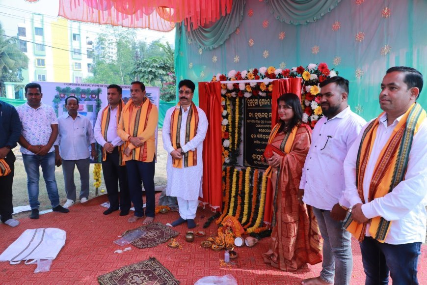 H&UD Minister lays foundation for crematorium in Dumuduma, inaugurates traffic aid posts