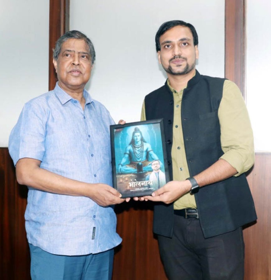 SOA alumnus and ‘Bholenath’ singer Anurag Kirti meets SOA Founder President